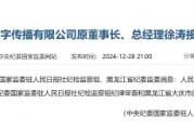 人民日?qǐng)?bào)數(shù)字傳播有限公司原董事長(zhǎng)、總經(jīng)理徐濤接受審查調(diào)查