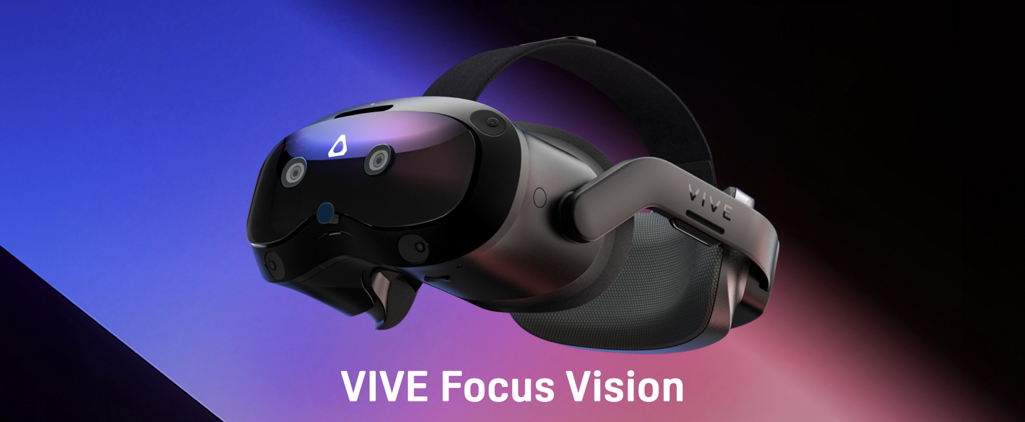 HTC VIVE Focus Vision 頭顯首銷：VR 眼動(dòng)追蹤、支持立體彩透，9888 元