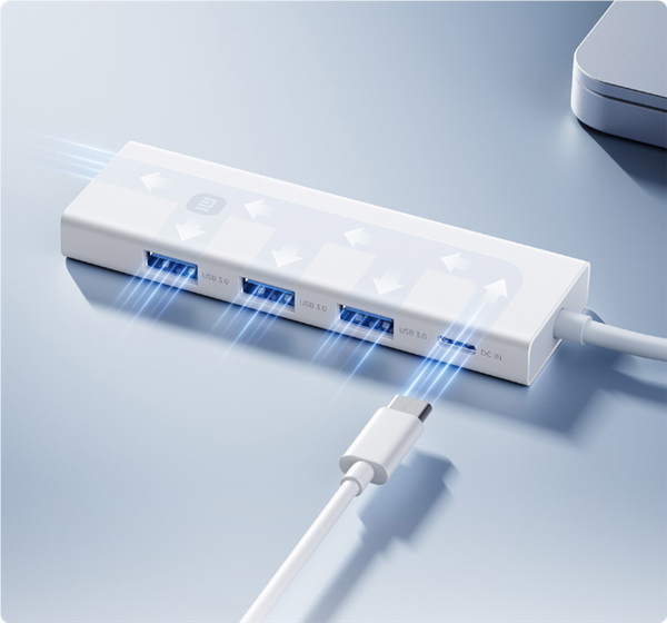 49元！小米四合一雙頭分線器開售：四口USB 3.0可同時傳輸