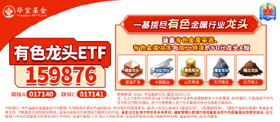 稀土繼續(xù)活躍，北方稀土漲近7%，有色龍頭ETF（159876）盤中上探3．41%，機構(gòu)：稀土行業(yè)新周期或已開啟