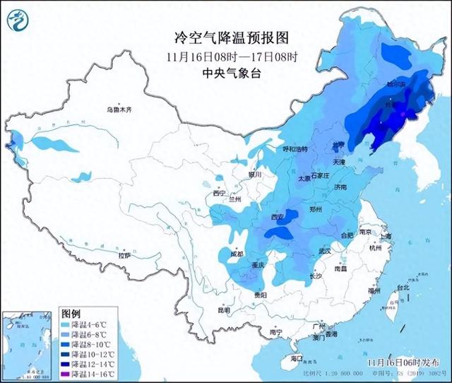 冷冷冷！大風(fēng)＋降溫都來了！全國(guó)冰凍線進(jìn)程圖出爐，這些地方雨雪天氣持續(xù)在線