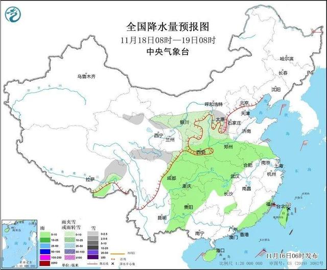 冷冷冷！大風(fēng)＋降溫都來了！全國(guó)冰凍線進(jìn)程圖出爐，這些地方雨雪天氣持續(xù)在線