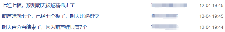 沾上“蛇字輩”，葫蘆娃7連板！股民熱評(píng)：七個(gè)娃，七個(gè)板（附概念股名單）
