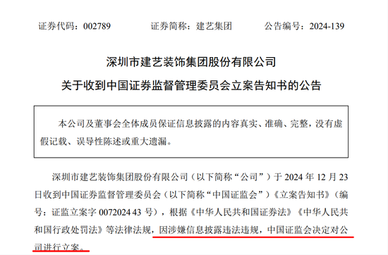 又一家A股公司，被證監(jiān)會立案！股價已二連跌停！