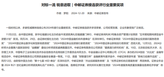 “1號”罰單！中郵證券