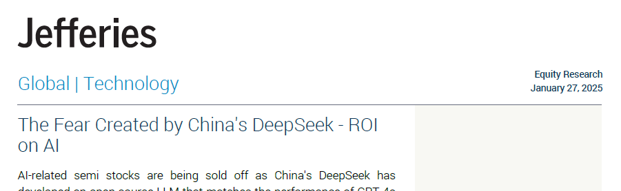 DeepSeek憑“白菜價(jià)”捅破萬億資本泡沫？英偉達(dá)承認(rèn)“卓越”