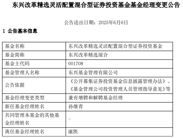 康凱1413%換手率后閃電離任！孫繼青“二進(jìn)宮”揭秘東興基金戰(zhàn)略深意