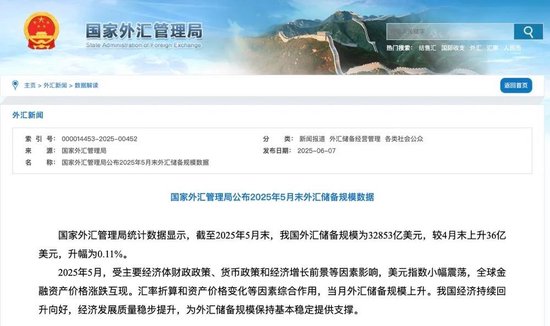 央行公布最新官方儲備資產(chǎn)數(shù)據(jù)！“囤”黃金仍是大方向